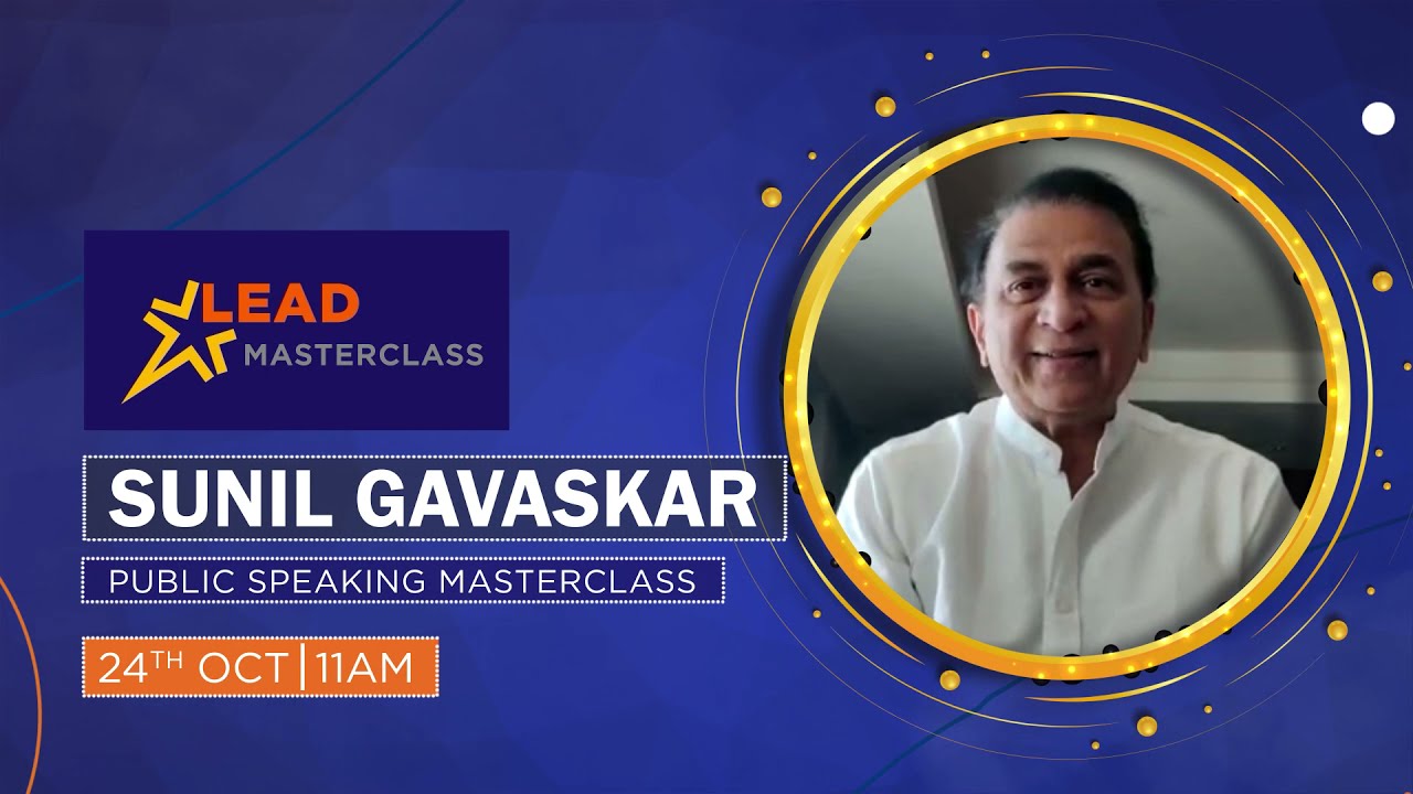Sunil Gavaskar X Lead School